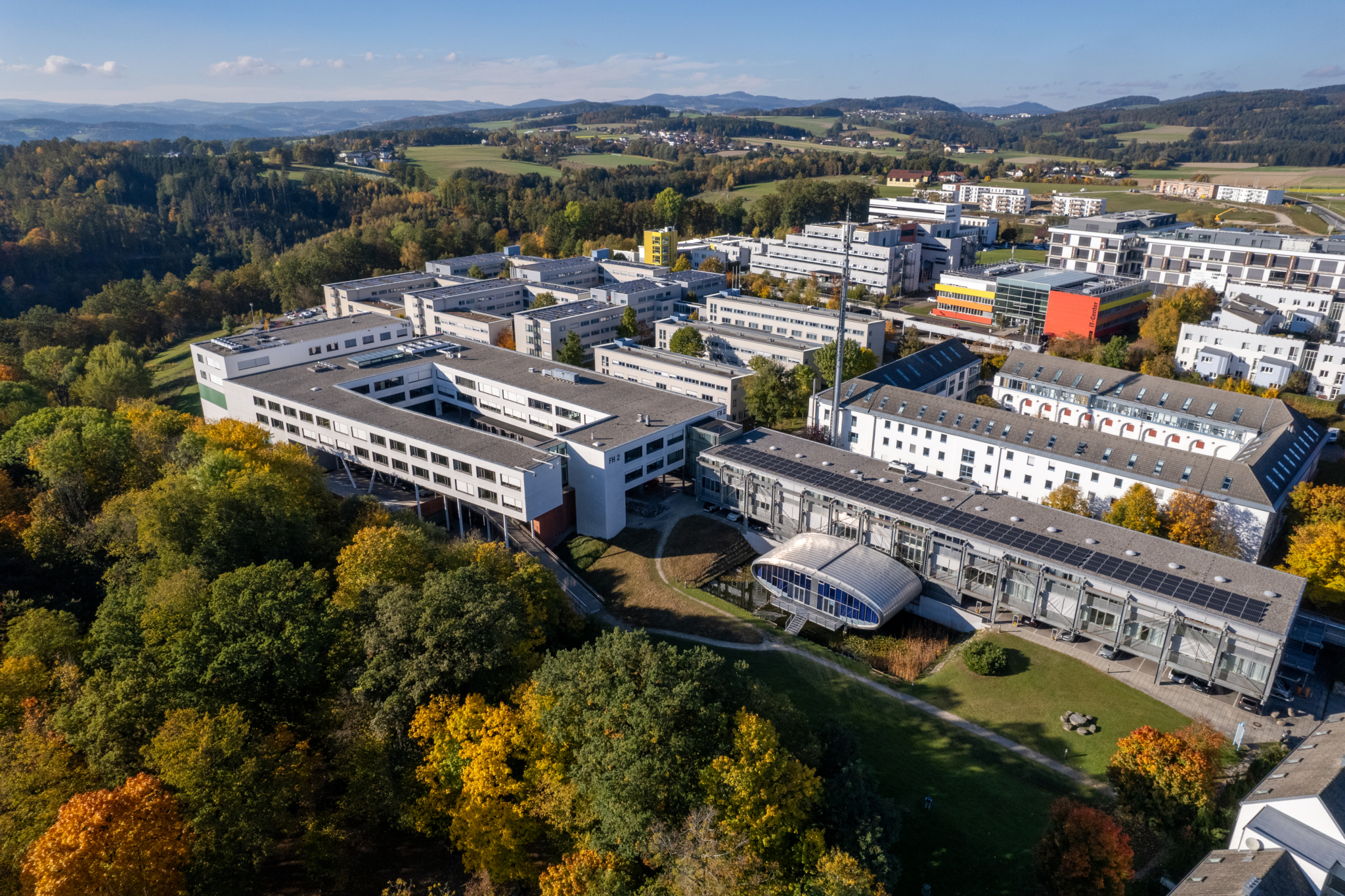 Vogelperspektive vom Campus Hagenberg
