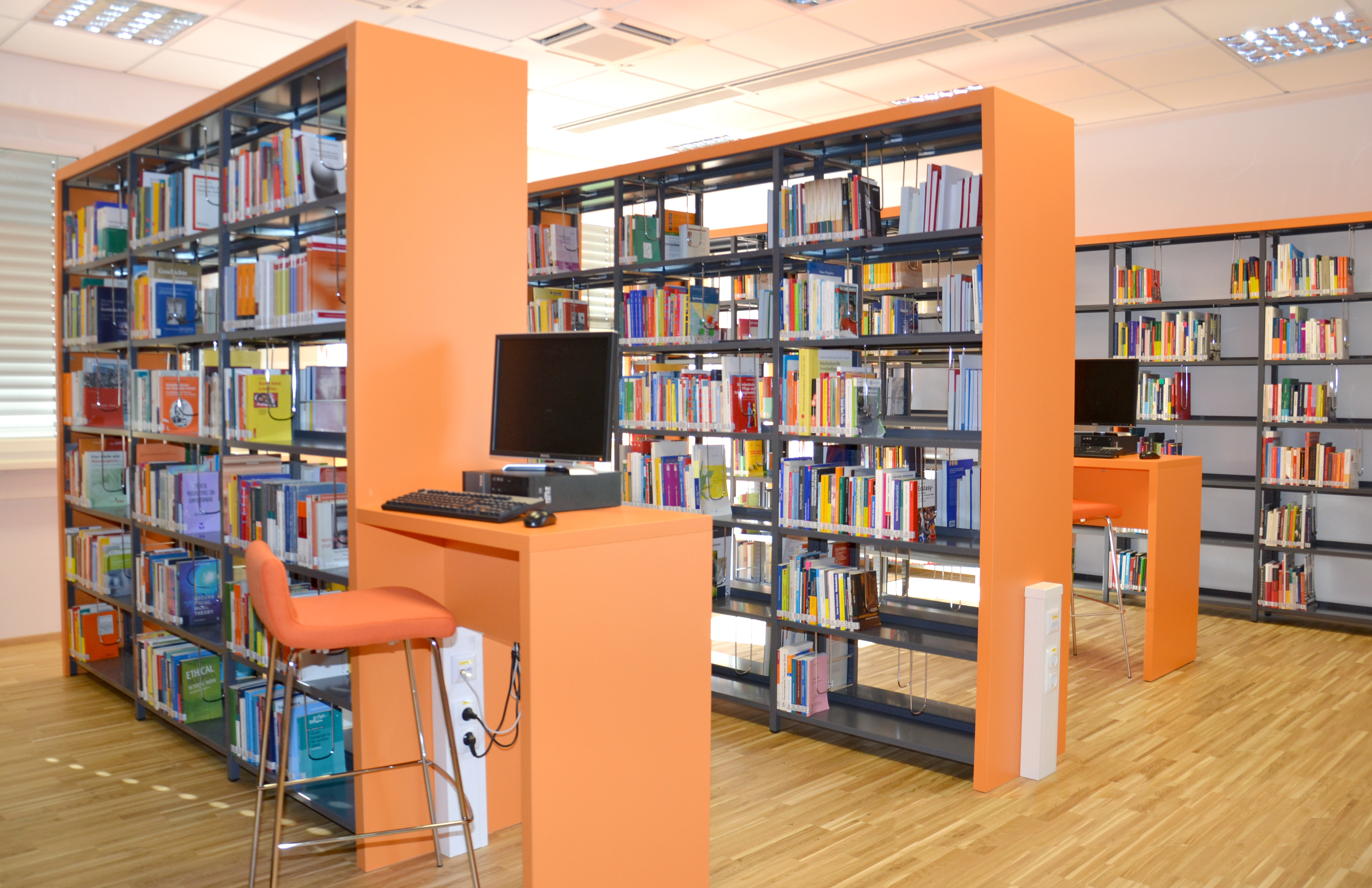 Im Fokus liegt die Bibliothek der FH-Linz
